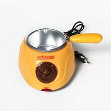 Crisol de chocolate eléctrico Crisol de chocolate DIY utensilios de cocina para hornear pasteles, mantequilla, chocolate, calefacción, herramientas profesionales para hornear - Amarillo Mostaza - Ver 7