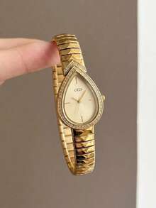 gedi 1 buah Jam Tangan Gelang Wanita Berbentuk Ular, Jam Tangan Quartz Merek Ternama - Hitam - View 23