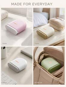 1pc Portable Multifunctional Dental Appliance Storage Box, Dual Compartment Invisible Retainer Case With Cleaning Tool Storage Slot, Suitable For Orthodontic Retainers, Clear Aligners, Mouthguards, Dentures And Dental Care Products, Lightweight Sliding Lid Design, Unisex, Suitable For Home, School, Office, Travel, Dormitory And Carrying Around Oral Care Storage Box, Multiple Colors Available - Storage Box Only - View 8