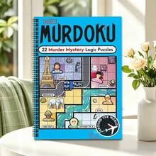 Ny Sudoku Detective pusselbok, detektivmysterier med logikpussel, kombinerar sudoku och detektivresonemang, inkluderar rumsliga ledtrådar och dolda målkaraktärer, utmärkt träning för logiskt tänkande, flera stilar tillgängliga (penna ingår ej) - Ett stycke - Visa 3