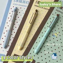 3-Piece Gift Set: Fun Fragrance Neutral Pens (0.5mm) - Creative Quick-Dry Minimalist Black Pens, Polka Dot Design, Suitable For Study And Office Use - Polka Dots - View 9
