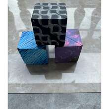 Versatile Geometric Magnetic Magic Cube, 3D Puzzle Cube, Geometric Puzzle, Thanksgiving, Christmas Gift, Classic Stress Relief Infinite Reversible, Multiple Colors Available. - Multicolor - View 6
