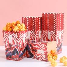 6pcs/12pcs/24pcs Anime Cartoon Theme Party Candy Boxes, Theme Party Gift Boxes, Candy And Cookie Boxes, Party Gift Bags, Party Gift Boxes, Suitable For Birthday Party, Candy And Popcorn Box Decoration, Applicable For Back To School Season Party, Holiday Essential Party Supplies - Multicolor - View 1