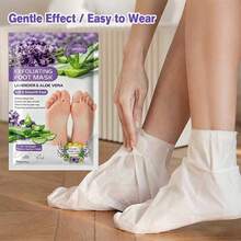 APPVERA Foot Mask Lavender And Aloe Vera Exfoliating Foot Mask For Rough And Dry Feet With Lactic Acid, Urea, And Malic Acid, Moisturizing And Nourishing, Softens Rough Skin, Essence Socks - 1 Pc - View 8
