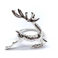 2/4pcs Three-Dimensional Reindeer-Shaped Napkin Rings - Christmas Party Table Decorations, Holiday Party Gifts, Christmas, Camping Essentials, Festival, Room Decor, Party Decorations, Wedding Decorations, Home Decor And Accessories - Multicolor - View 8