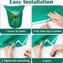 Plant Frost Protection Covers With Viewing Window Reusable Drawstring Tree Cover Winter Tree Blanket With Zipper For Plants Frost Protection Cloths Garden Outdoor Yard - Protective Cover - View 5