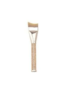 10/1pc Rhinestone‑Embedded,Crescent‑Shaped Flat‑Top Foundation Makeup Brush, Ultra‑Thin Soft Bristles,Liquid Foundation,Exquisite Base Cosmetic Tool,Ideal For Daily Home Makeup,Beauty Salon, Wedding Party,All‑Season Professional Skincare Application - Multicolor - View 13