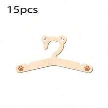 5pcs Bear-Shaped Wooden Baby Clothes Hangers, Bear Paw Pattern, Laser Engraved Craftsmanship, Rounded Corners Anti-Slip, Nursery Decor And Space-Saving Baby Clothing Storage - Wood Color - View 10