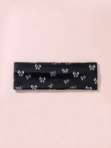 Women's Soft, Non-Slip, Stretchy Bow Yoga/Sports Hair Accessory 2 Pieces Set – Suitable For Daily Wear - Multicolor - View 3