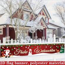 2D Flat Flag, 2D Flat 2D Flat, 2D Flat A 2D Flag, Featuring Merry Christmas Design, Perfect For Holiday Parties And Photo Booths - A - View 3