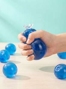 Soothing Giant Blueberry Stress Relief Toy, Blueberry-Shaped Jelly Texture Squeeze Toy, Slow Rebound Soft Squeezable Stress Relief Toy, Cute Aesthetic Sensory Toy For Teens, Ideal Party Favor And Birthday Holiday Gift, Halloween Party Favor, Halloween Gift Basket Filler - Multicolor - View 5