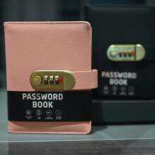 Premium Locked Password Notebook With Alphabetical Index Tabs, Hardcover Secure Log Book, Personal Diary For Recording Website Usernames & Confidential Notes, 14.99cm*9.91cm Portable Password Storage Book - B6 - View 8