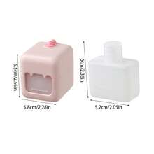 1 Pack Portable Travel Makeup Remover Case, 2-In-1 Wash & Remove Makeup Set, Multi-Functional Mini Storage Box, Pocket Size For Travel & Business Trips - View 5
