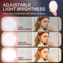 TOKQI Mini Ring Light, Upgraded Small Clip-On LED Selfie Fill Light, USB Rechargeable Portable Phone PC Makeup Mirror Light, Adjustable Brightness Suitable For Phone And Computer, Makeup, Zoom Meetings, Live Streaming, Vlog, Perfect Selfies And Video Calls, 150mAh - A - View 4