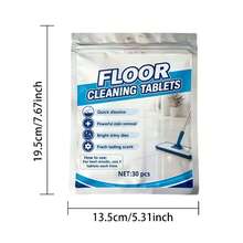 30set Deep Cleaning Floor Stain Removal Sheets, Suitable For Tile, Wood And Bathroom Floors Multi-Surface Effective Home Cleaning Products, Quickly Dissolves In Water With Strong Stain Removal Power, Removes Stubborn Stains, Limescale, Floor Grease, Footprints And Dust. Stain Removal And Polishing 2-In-1 Brightens Floor Gloss, Leaves Fragrance Without Damaging Floors, Easy To Rinse. Enhances Floor Transparency And Texture. - Solid State - View 2