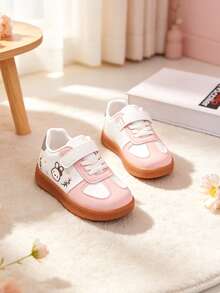 Girls' Cute Rabbit Casual Sneakers, Kids' Skate Shoes - Pink - View 6