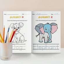 Preschool Alphabet Learning Notebooks, A-Z Letter Tracing Handwriting Practice, Coloring & Fun Pages, Animal Word Recognition, Connect The Dots, Early Writing Worksheets, Interactive Educational Activity Notebooks - Alphabet Learning Notebooks - View 9