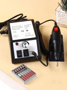 專業美甲電鑽套組 電動指甲磨甲器 凝膠去角質 拋光美甲工具 - 黑色 - 查看 11