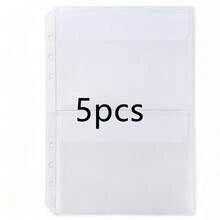 A5 6-Ring Transparent PVC Loose Leaf Notebook, Replaceable Loose Leaf Diary, Includes Lined/Grid/Blank Refill Paper And Loose Leaf Pockets, DIY Planner Storage Notebook, School Office Stationery - A5 - View 17