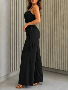 Women Jumpsuits - Black - View 3