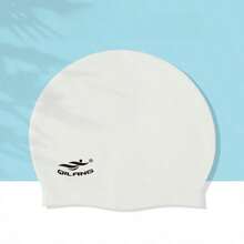 1 buah Topi Renang Silikon Unisex, Topi Renang Tahan Air Elastis untuk Rambut Panjang, Cocok untuk Dewasa, Tersedia 4 Warna - MultiWarna - View 4