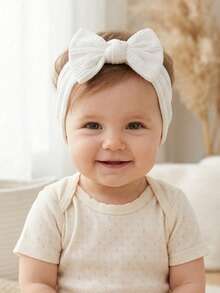 4pcs Cute Candy Color Nylon Bow Baby Headband Set, Baby Hair Accessories, Suitable For Daily Use - Multicolor - View 4