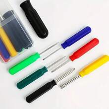 6pcs Rainbow Screwdriver Set, Includes And Flat Head With Non-Slip Grip, Colorful Handles Suitable For Home Projects, Electronic Repair, Toolbox Organization - Durable Metal Construction, No Battery Required, Screwdriver Set, Electronic Repair Tools - Screwdriver - View 2