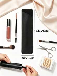 Polka Dot Makeup Bag, Minimalist Canvas Zipper Cosmetic Storage Bag, Portable Travel Toiletry Organizer, Multi-Functional Stationery Pencil Case, Suitable For Women And Girls - Multicolor - View 9