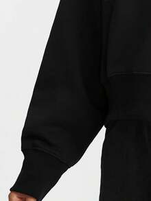Nike Authentic Baru Kaos Lengan Panjang Leher Bulat Lembut dengan Cetakan Huruf untuk Wanita HQ0352-010 - HQ0352-010 - View 4