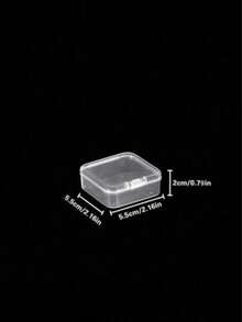 31pcs Set, 1 Large Box + 30 Small Boxes, Transparent Plastic Storage Box With Multiple Small Compartments, Bead Storage Box With Hinged Lid, Rectangular Plastic Material, Convenient For Organizing Beads, Perfect For DIY Jewelry Making - 10 Transparent Small Grids - View 8