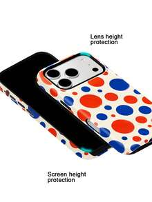 Colorful High Contrast Polka Dot Case For IPhone18 Pro Max,17,17Pro Max,16Pro,15Pro Max,13pro,15,14,14Pro,13,12,11 - Contrast Polka Dot - View 5