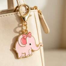 3pcs/6pcs Cute Travel Elephant Enamel Lobster Clasp Keychain, "Travel Elephant" Paper Card, Good Luck Journey Pocket Hug Friendship Gift - Multicolor - View 9