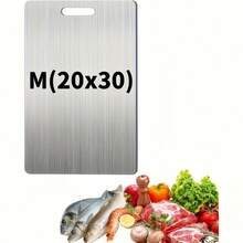 High-Quality Stainless Steel Kitchen Cutting Board - Double-Sided, Rust-Resistant, Suitable For Meat, Fruit And Vegetables, Dishwasher , Durable, Multiple Sizes Available, Back To School Season, Back To School Gift - Multicolor - View 13