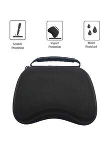 Compatible With PlayStation 5, Water Transfer Printing Design Controller Protective Case, Joystick Caps, Storage Bag Set Available, Anti-Slip Anti-Scratch Anti-Sweat Enhanced Gaming Control Feel, Large Opening Design At The Bottom - Water Transfer Red - View 2