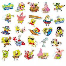 50 buah Stiker SpongeBob SquarePants, Stiker Karakter Kartun Anime SpongeBob, Patrick Star, Squidward, Eugene H. Krabs, Cocok untuk Koper, Laptop, Buku Catatan dan Buku Harian, PVC Tahan Air - MultiWarna - View 6
