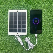 5V3W Portable Mini Solar Panel Module, Suitable For Outdoor Emergency Power Supply Of Small Electronic Devices - White - View 1