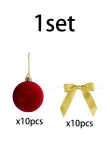 1 Set Flocked Christmas Decorations With Gold Bows, Suitable For Christmas Tree, Wreath, Stair Railing And Indoor Patio, Perfect For Party, New Year Decoration, Winter Christmas Scene, Gift And Home Decor - A - View 12