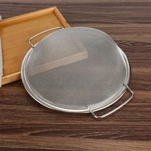 Stainless Steel;Double Handles;Fine Mesh;Wide Rim;Rice Washing Bowl;Kitchen;Household;Vegetable Washing;Draining;Water Filter Basket;Multifunctional;Large Capacity;Drop-Resistant;Easy To Clean;Practical For Daily Cooking;Kitchenware;Great Item - Silver - View 7