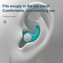 1 Pair Reusable Silicone Noise Cancelling Earplugs, Soft Sleep Earplugs, Suitable For Sleeping, Studying, Working, Traveling, Gym, Office And Noise Reduction Accessories - Multicolor - View 7