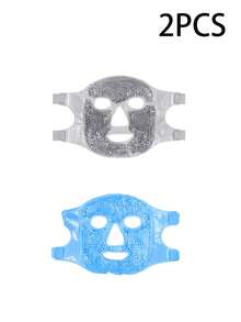 1/2PCS Ice Gel Face Mask,Reusable Cooling Gel Bead Face Mask With Adjustable Strap,Cold Compress Mask,Chilled Facial Mask,Face & Eye Cooling Mask,Cooling Eye Mask,Cold Gel Face Mask,Skincare,Puffy Face Care,Home Spa,Travel,Relaxation,Daily Use - Bead-infused Facial Mask - View 20
