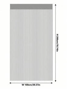 1/2pcs Spiral Twisted Design Decorative Door Curtain Room Divider Curtain For Living Room, Bedroom, Kitchen - 1PC - View 3