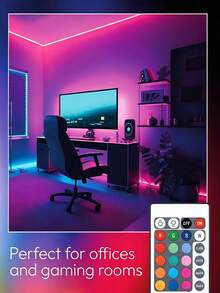24-Key Remote Control RGB LED Strip Lights, USB Powered Color Changing Lights, 1m-5m For Home Kitchen Bar And Bedroom Decor, TV Backlight, Cabinet, Hallway, Halloween, Christmas Decoration - 24-key RGB - View 7