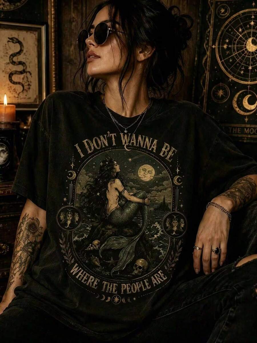 Women T-Shirts - 黑色 - 查看 1