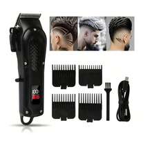 AXH. Rechargeable Electric Hair Clipper Set, Professional Grooming Kit With LCD Display, Christmas/Father's Day Gift For Men - Black - View 2