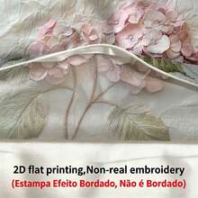shangxia 1pc 2D Boho Style Embroidered Hydrangea Soft Plush Pillowcase, 18" X 18", Floral Pattern, Zippered, Machine Washable, Suitable For Living Room And Bedroom Decor, Insert Not Included - Multicolor - View 4
