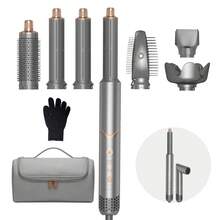 UKLISS 6-In-1 Hot Air Brush & Hair Dryer Set | 6 Detachable Replacement Heads + 3-Level Precise Temperature Control + Foldable Portable Design For Travel | Automatic Curling & Multi-Style Styling (Curled/Wavy/Straight/Voluminous) | Frizz-Free, Anti-Static, Long-Lasting Hold | Suitable For All Hair Types (Fine/Thick/Curly/Straight) | Ideal Gift (Valentine's Day/Easter/Carnival) | Suitable For Hair Salon/Home/Travel/Commute/Vacation/Party Multi-Scenario Use - Multicolor - View 13