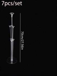 1/7/14/21pcs Balloon Stand Set, Balloon Extension Rod, Adjustable Center Pole Balloon Rack With Base, Suitable For Tabletop And Floor Display, Wedding And Birthday Party Decoration, Celebration Event Party Decoration, Multi-Purpose Event Prop - Multicolor - View 13