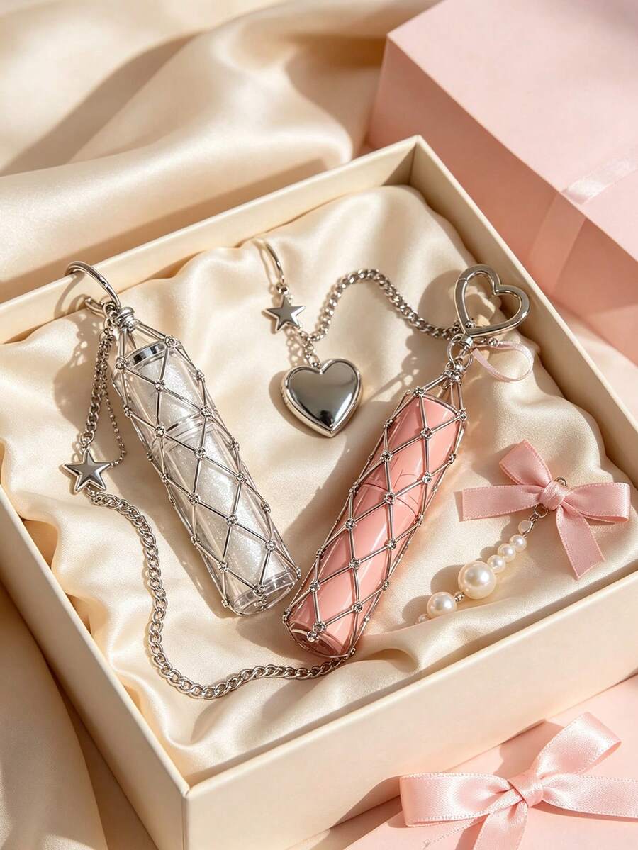 Lipstick Holder Lipstick Storage Box Lipstick Keychain Storage Box, Suitable For Handbags, Tote Bags, Bag Charms, Bag Accessories, Christmas Decoration Home Room Decor - Multicolor - View 1