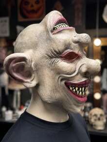 Halloween Horror Mask, Creepy Double-Sided Monster Full Head Costume Mask, Adult Size, Haunted House Party Role Play Horror Outfit Accessory - Multiple Styles - View 7