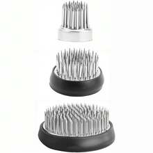 3 cái đế cắm hoa kim loại, kim ghim thép không gỉ/đồng + đế kim loại, trọng lượng tự nhiên, dùng làm giá cố định hoa - Bộ 3 món lớn vừa nhỏ - Xem 9